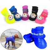 2808GP 4pcs Pet Dog Shoes Waterproof Anti-slip Rain Snow Boots Footwear Summer for Small Cat Puppy Pet Products