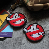 0709BA Ghost Busters Tactical Embroidered Patches for Clothing Stickers for Halloween Clothes Hook and Loop Tactical Patch Applique