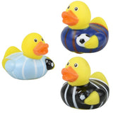 Soccer Rubber Ducky kids Toys In Bulk- Assorted