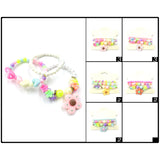 Charm Beaded Stretch Kids Bracelets (Sold by Dozen=$18.00)