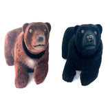 Wholesale New Set of 1 Black & 1 Dark Brown Bobbing Head Bears