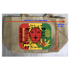 New Rasta Brand Marijuana Burlap Tote Bag - Carry Your Vibes in Style (Sold By Piece)