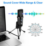 USB Plug & Play Computer Condenser Mic for Recording Voice Over