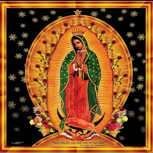 Wholesale Lady Guadalupe Printed Cotton Bandanna
