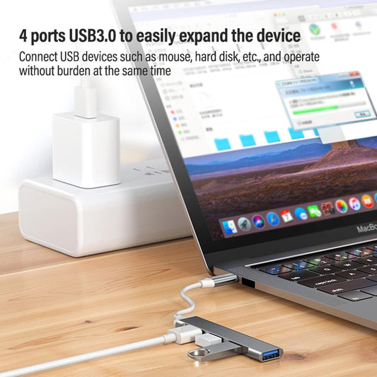 3.0 Type C to USB Ultra-Highspeed Hub Splitter 4Ports In 1