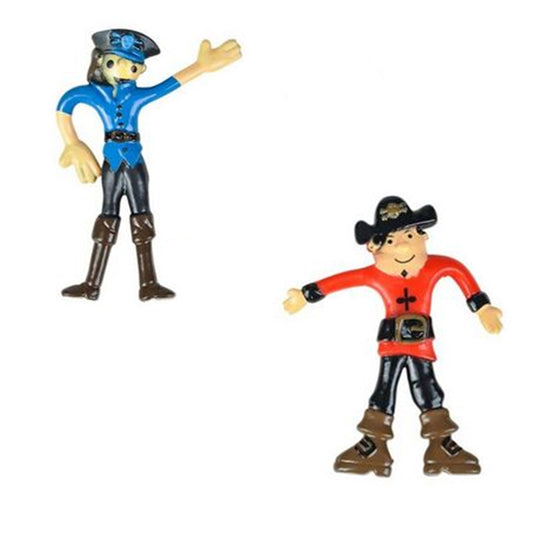 Wholesale Assorted Designs Bendable Pirate Figure Stress Relief Toys for Kids