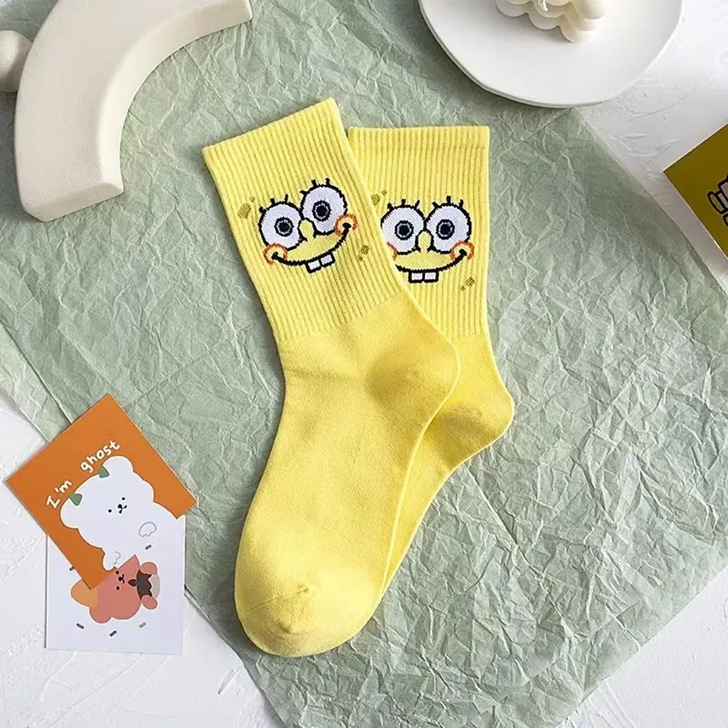 Socks Animada Women & Kids Cartoon Anime Style 100% Cotton Socks | Assorted Designs ...