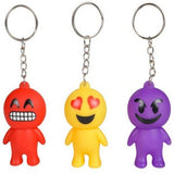 Emoticon Face  Keychain In Bulk- Assorted