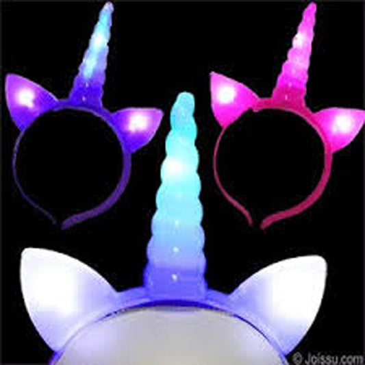 Light-Up Unicorn Headband For Girls In Bulk