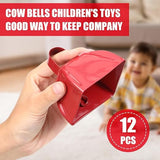 3" RED METAL COWBELL (Dozen = $21.99)