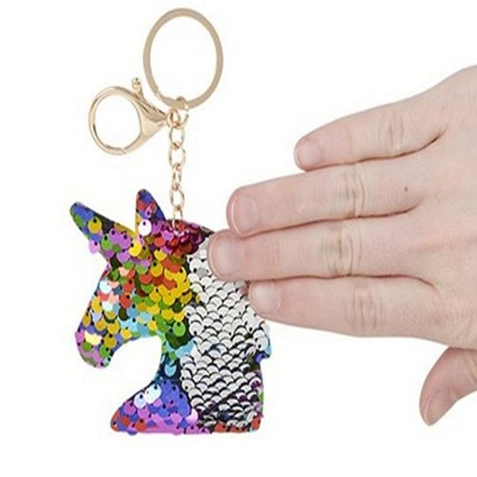 Unicorn  Flip Sequin Keychain (Sold by DZ)