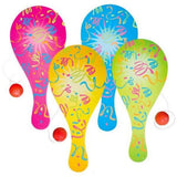 Neon  Paddle Balls kids Toys In Bulk- Assorted
