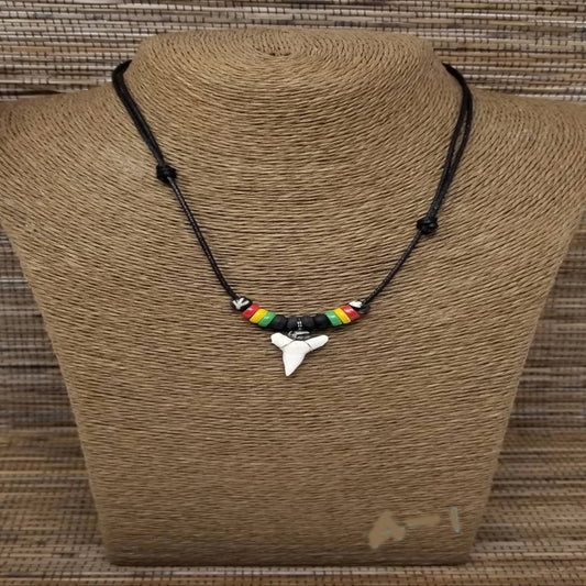 Wholesale New Reggae Shark Tooth Handmade Necklace Adjustable Cords (Sold by the dozen)