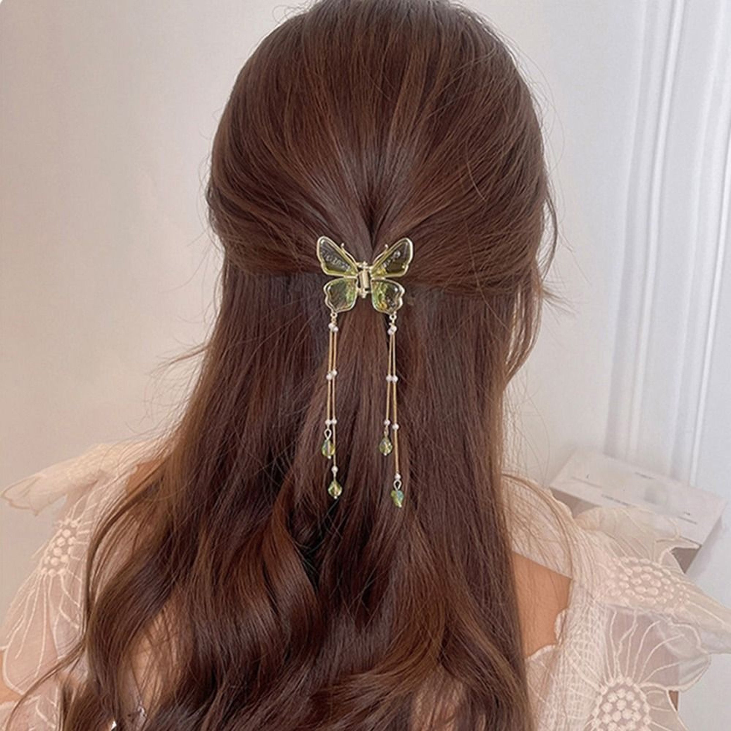 New Fancy Metal Butterfly Style Non-Slip Hair Claw Clip Accessories For Women's & Girls