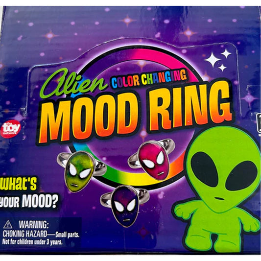 Wholesale Mood Ring Alien Adjustable Rings (Sold By -  24 Piece Or Dozen)