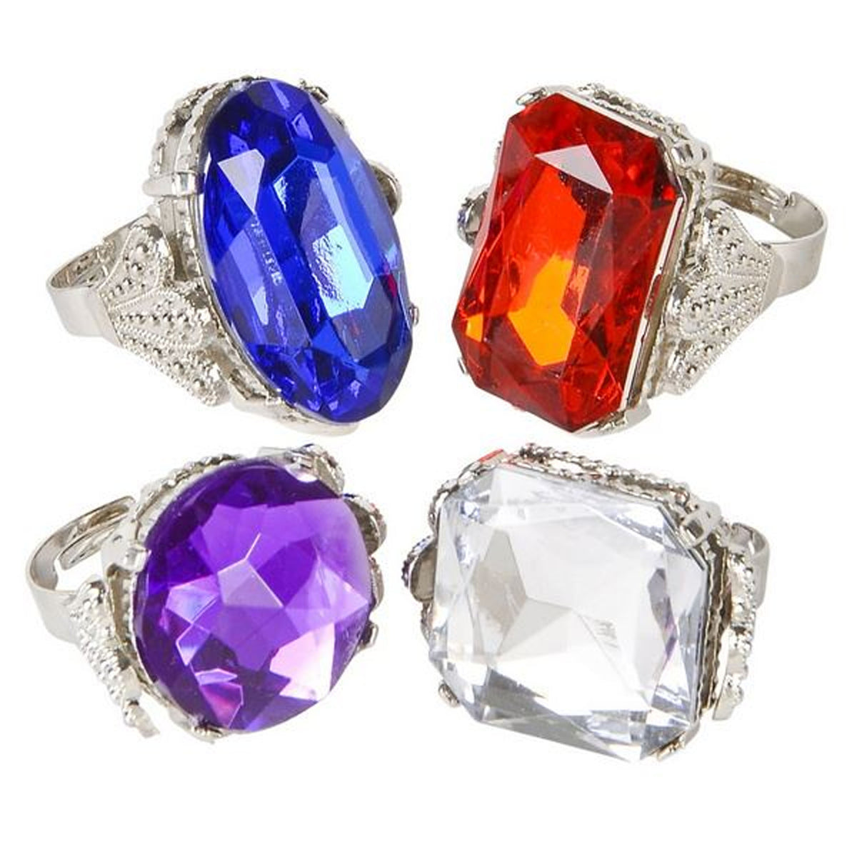 Giant Diamond Rings In Bulk- Assorted