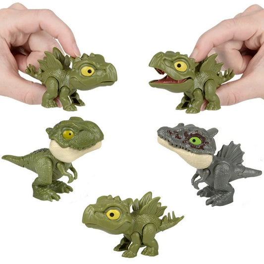 Wholesale Cute & Mini Biting Dinosaur Figure Toy For Kids & Toddlers- ( Sold By Dozen)