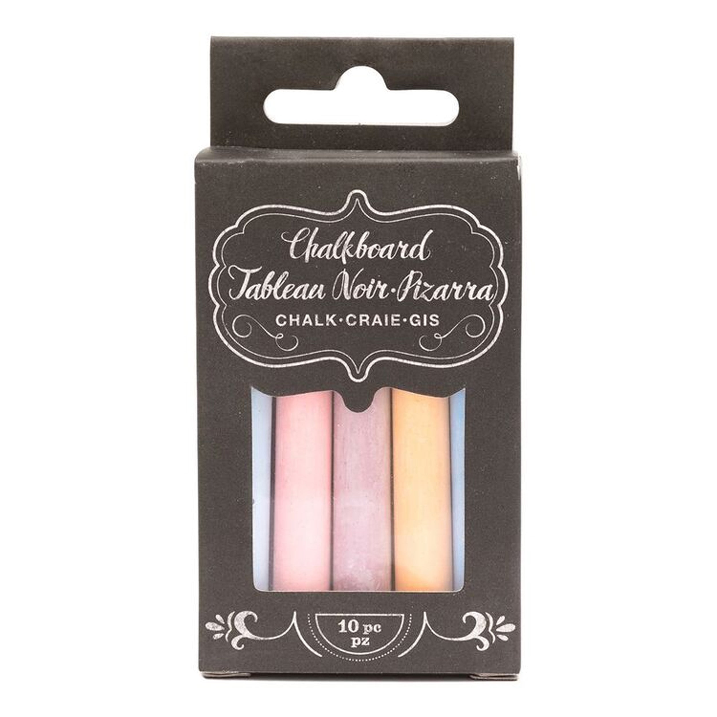 10 Pieces Wholesale Colored Chalk Stick Set- MOQ 26 Pack