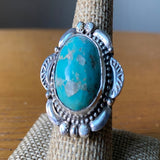 Adjustable Turquoise Beautiful Ring | Sky Blue Color Sterling Silver