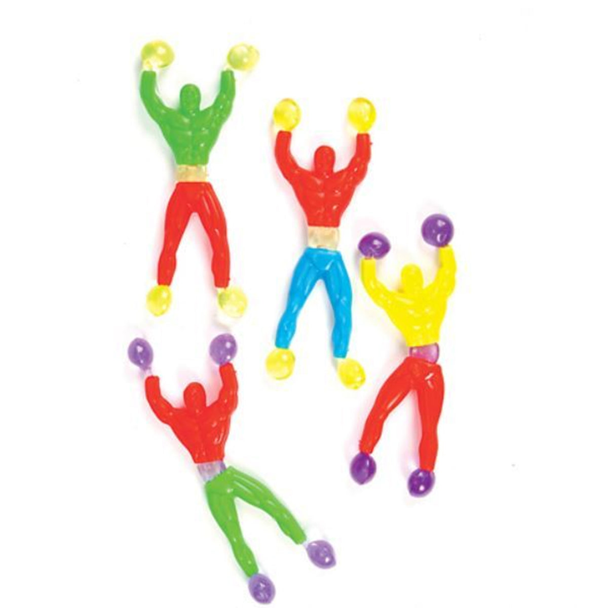 Sticky Wall Climbers Rubber kids Toys In Bulk- Assorted
