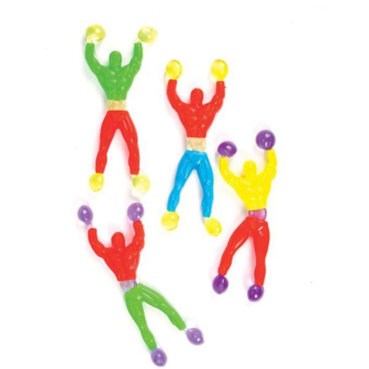 Wholesale 3.5" Sticky Wall Climbers Rubber Toys for Kids (Sold by DZ)