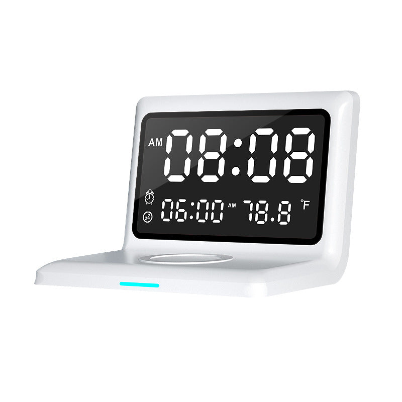 Alarm Clock with Wireless Charger For Apple