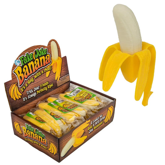 Realistic Rubber Banana - Prankster's Delight!