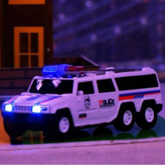 Police SUV Car With Lights Friction Music And Siren Sound