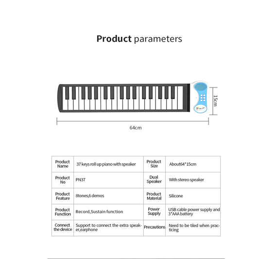 37- Key Electronic Multi Function Keyboard