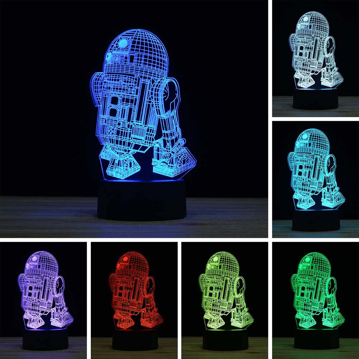 3D Robot LED Lamps -(Sold By 3 PCS =$29.99)