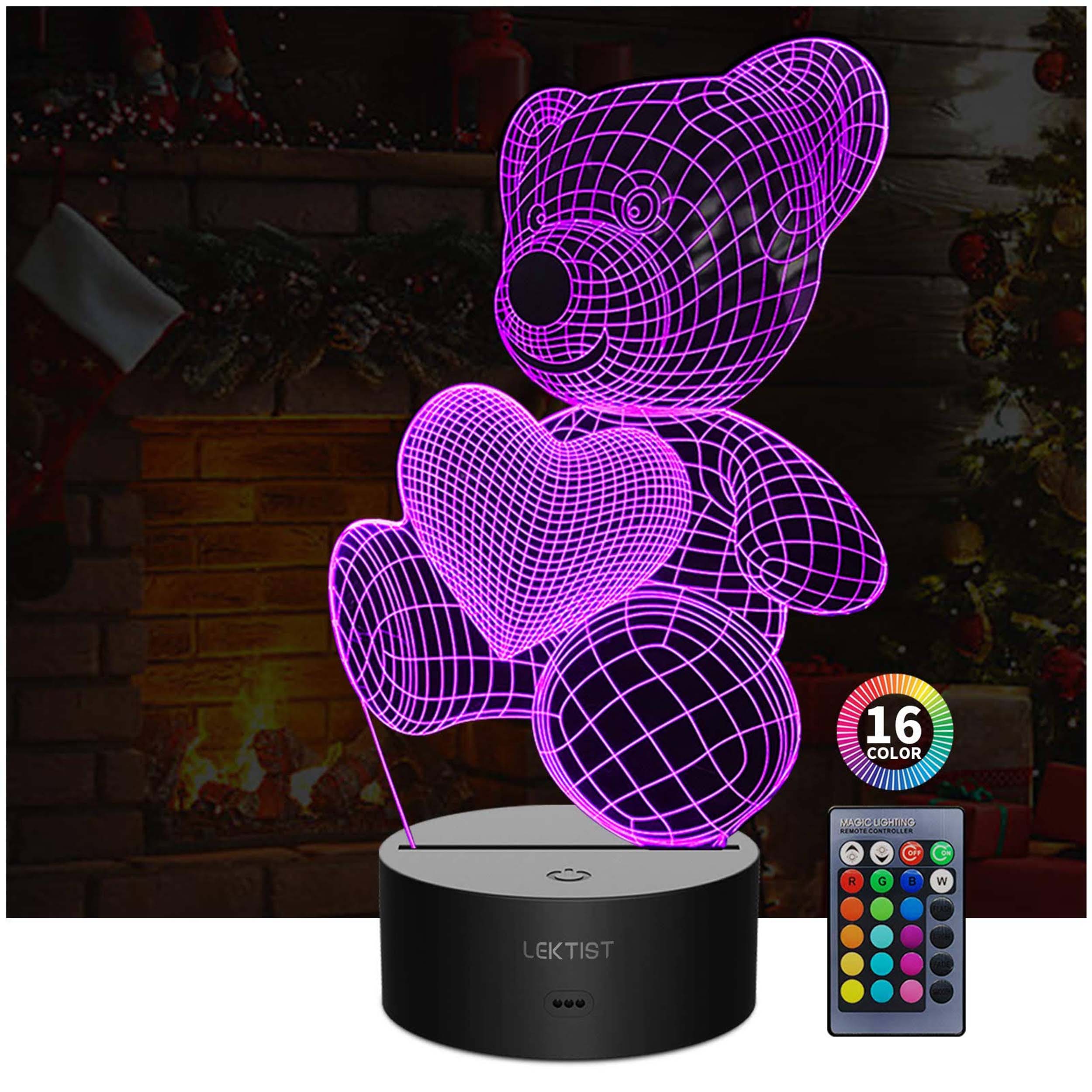 3D Bear LED Lamps -(Sold By 3 PCS =$29.99)