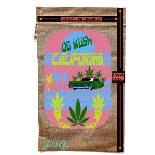 New OG Kush Marijuana Burlap Bag - Classic Cannabis Storage (Sold By Piece)