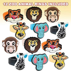 Zoo Rubber Rings Kids Toys In Bulk- Assorted