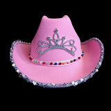 Youth Blanking Cowgirl Hat with Tiara In Bulk