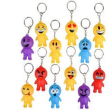 Emoticon Face  Keychain In Bulk- Assorted