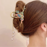 Elegant Sparkly Butterfly Pearl Hair Clips & Accessories For Women's