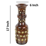 Wooden Handcrafted Home Décor Flower Pot Wooden Vase