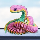 0709BA 3D Printed Fidget Snake 3D Printing Snake Pet Movable Joint Executive Desk Toys For Adults Halloween Decoration For Home