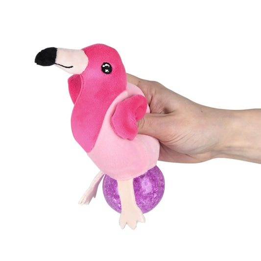 3" Flamingo Squeezy Bead plush