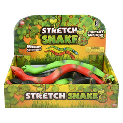 Wholesale 15" Stretchy Snakes For Kids- Assorted