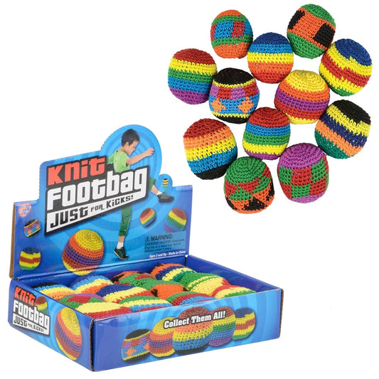 Handmade Knit Kickballs Kids Toys In Bulk - Assorted
