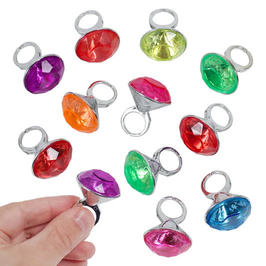 Wholesale 1.25" Jumbo Bling Rings (Sold by Dozen) | Fashion Accessories