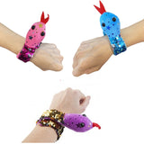 Sequin Snake Slap Bracelets For Kids in Bulk- Assorted