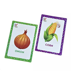 Fruit & Vegetable Flash Card Early Learning Kids Card Toy