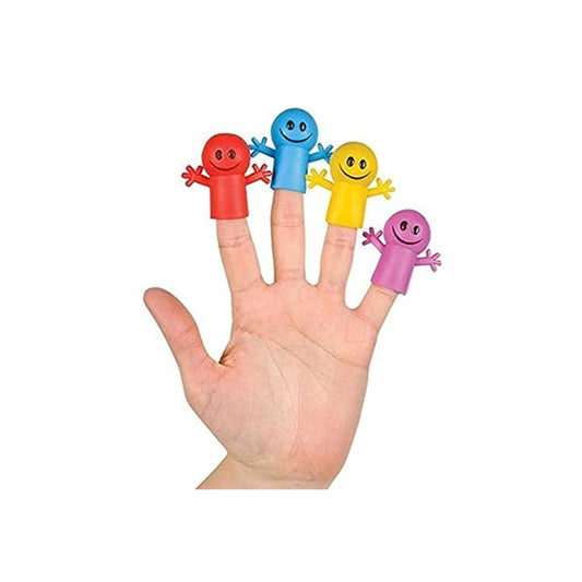 Wholesale Smile Face Rubber Finger Puppet (Sold by DZ)