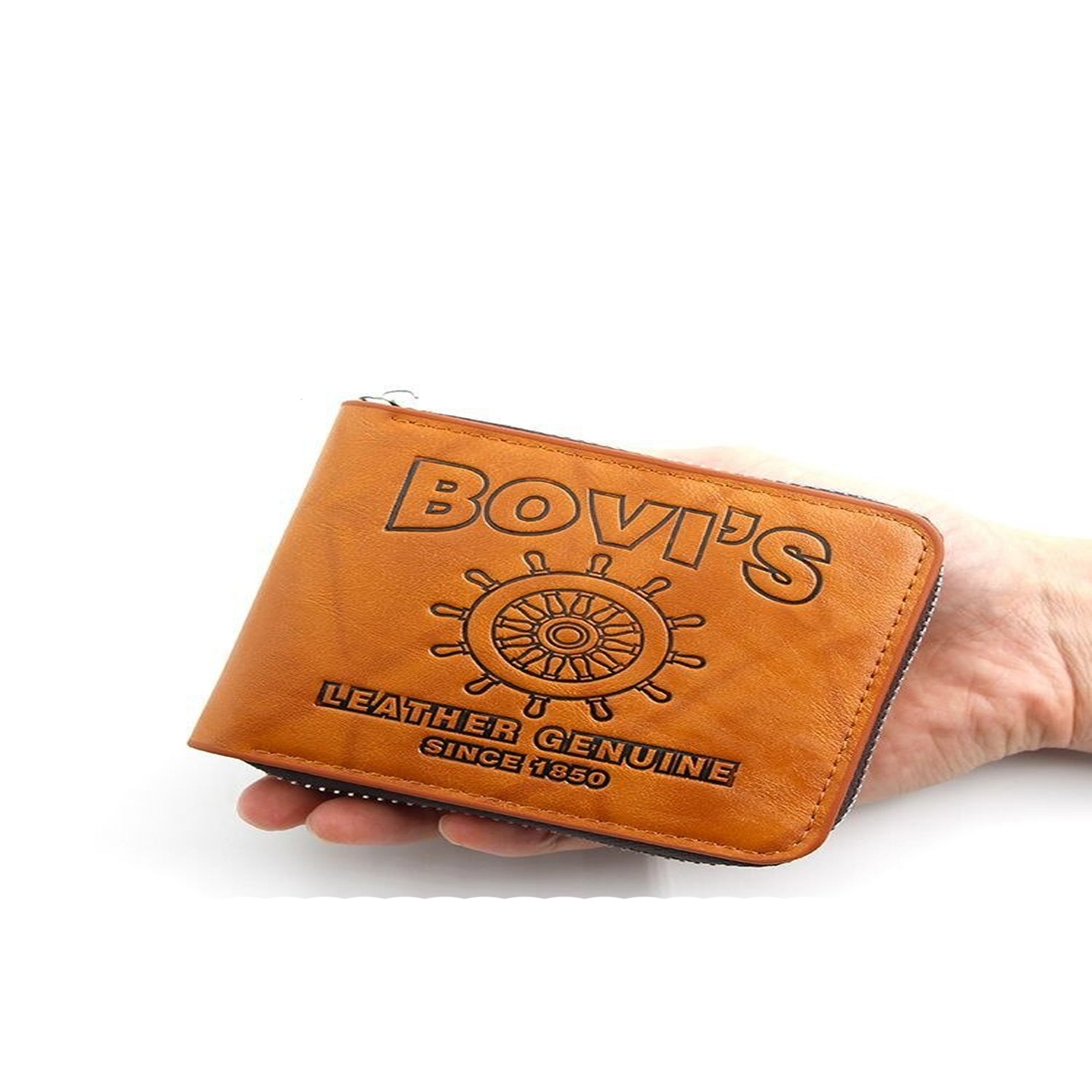 Bovi'S Men Brown Genuine Leather, Fabric Wallet Brown - Price in India |  Flipkart.com