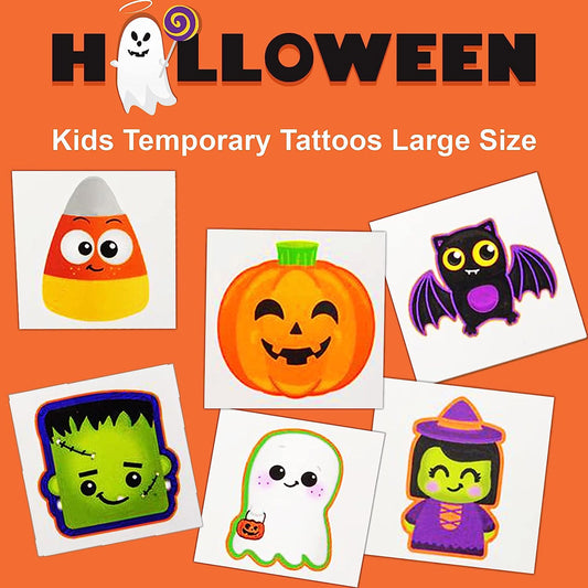 Halloween Tattoos for Kids Fun and Spooky Temporary Tattoos MOQ -144pcs