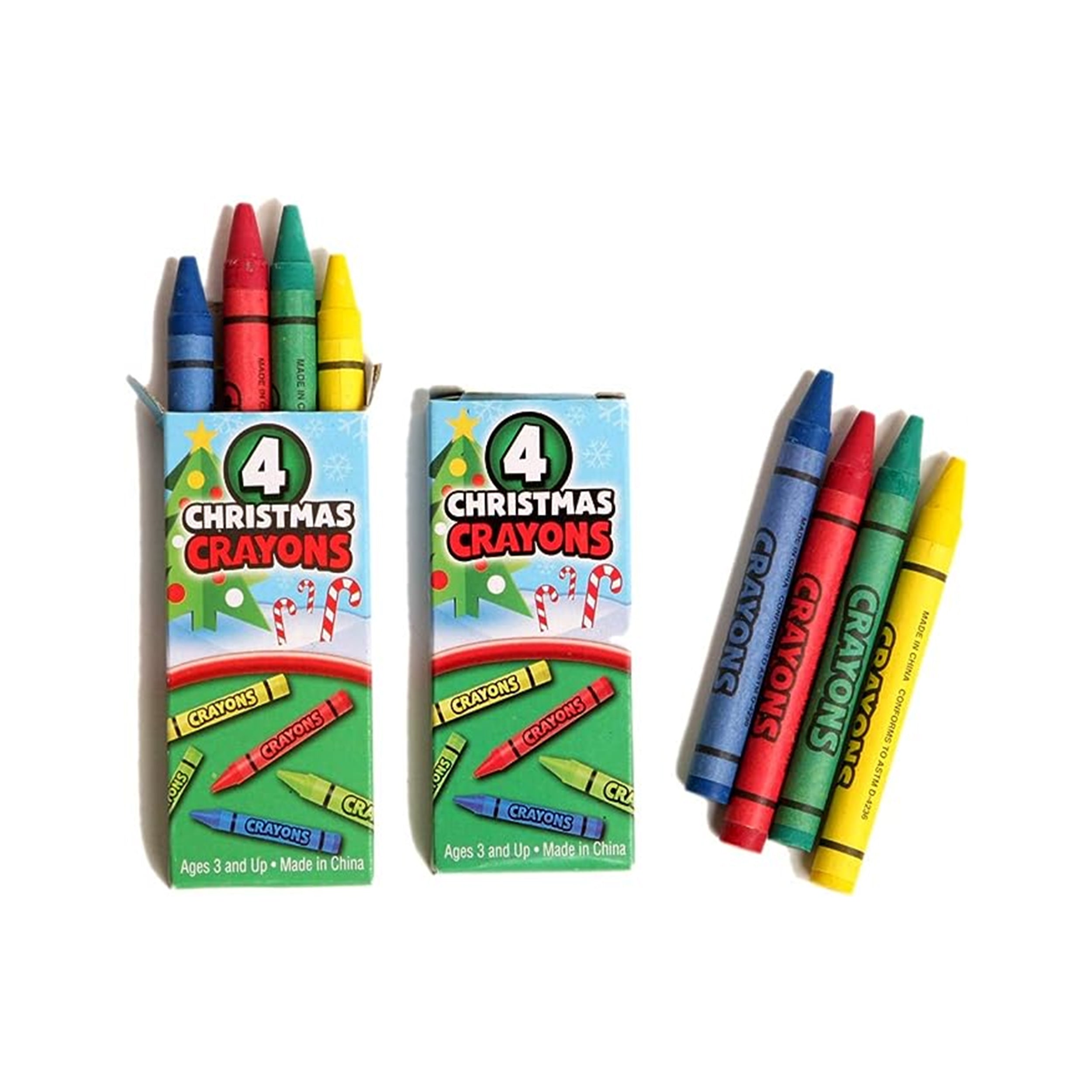 Christmas Crayons Set for Kids, 12 Boxes, Each Box with 4 Crayons, Ful ·  Art Creativity
