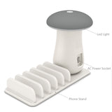 Multi Port Quick charger Mushroom Lamp