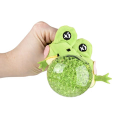 3" Frog Squeezy Bead plush (Dozen = $37.99)